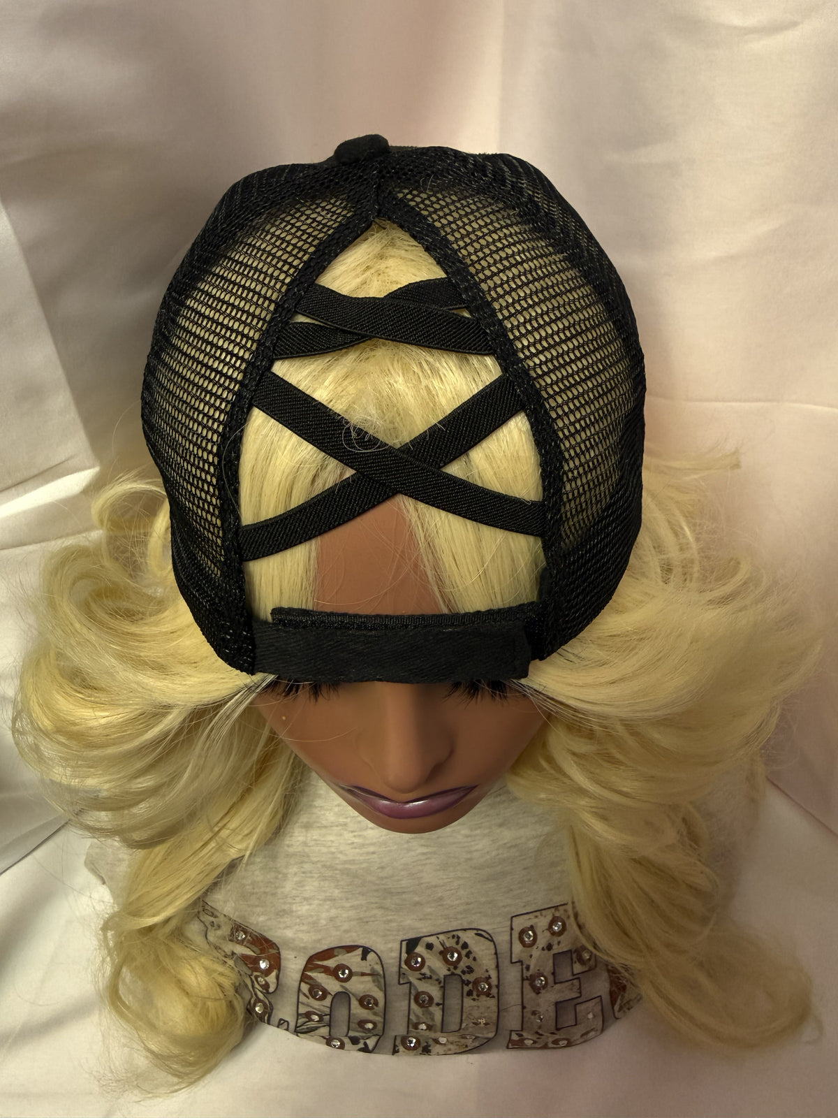 Black Leopard Mesh Ponytail & Snapback Trucker Hat