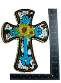 Western Cross Soft Fabric  Iron-on Patch
