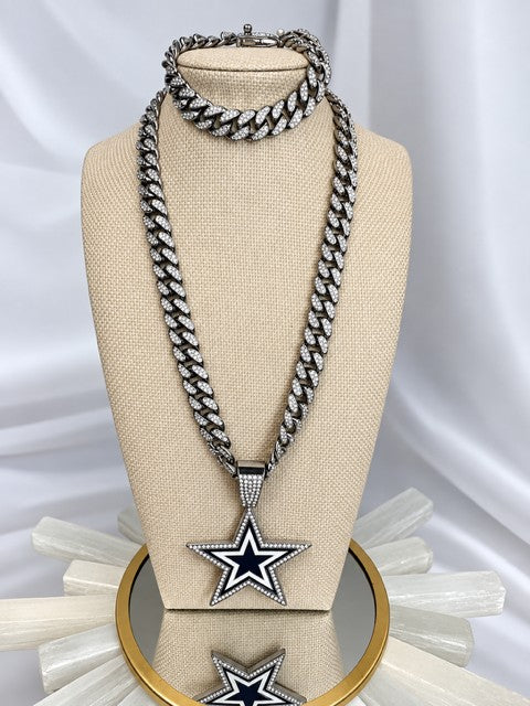 Dem Boyz Silver Chain set