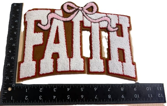 Faith Fleece Fabric Iron-on Patch