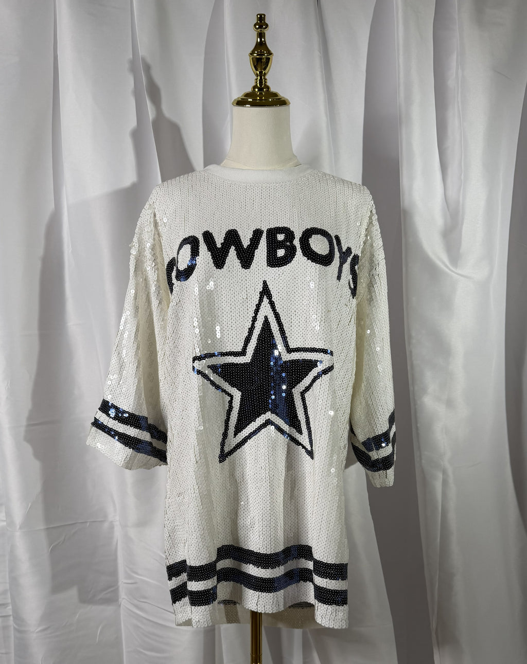 Dem Boyz White Sequin Dress