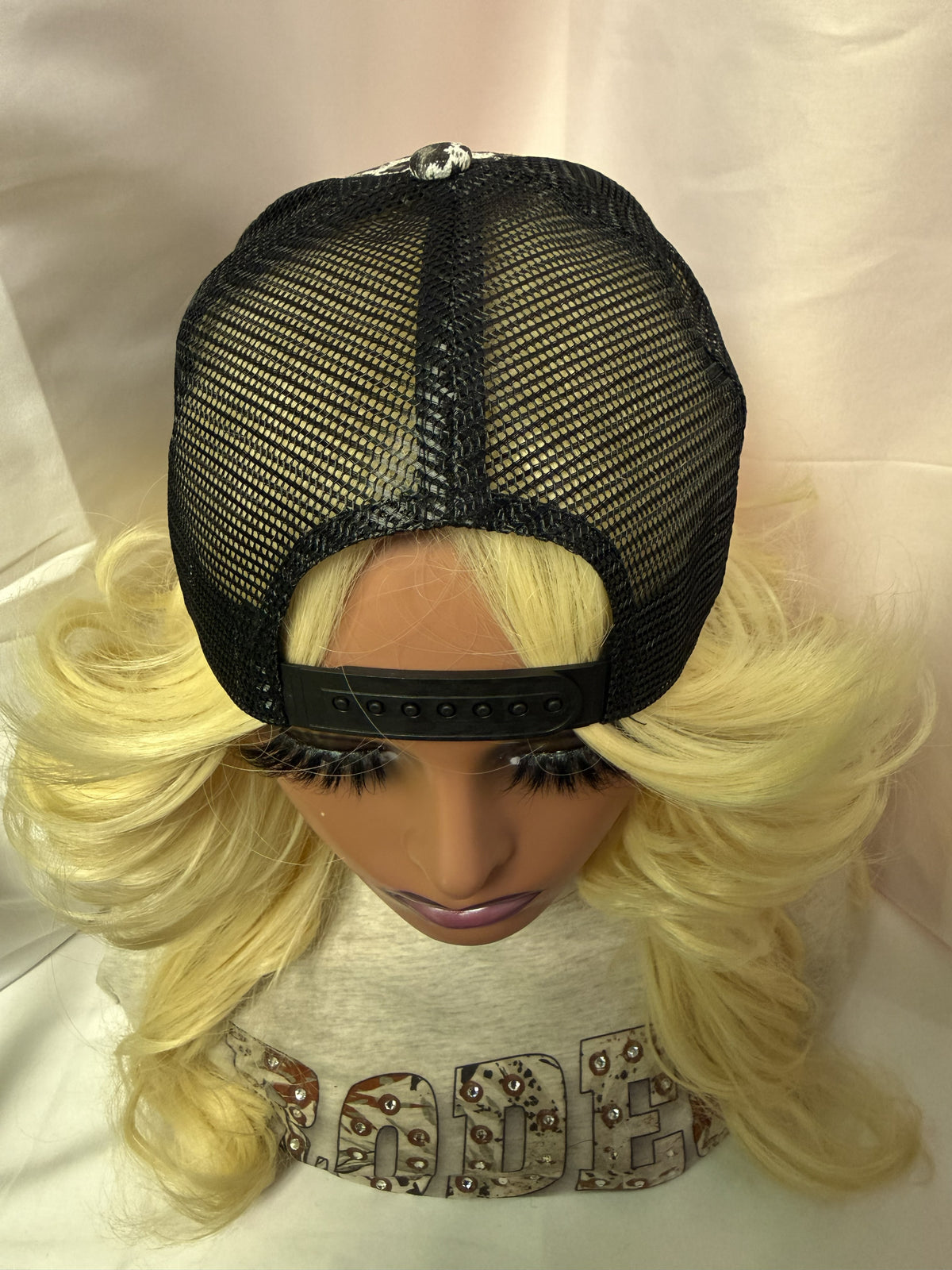 Black & White Leopard Print Snapback Trucker Hat