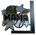 Mama Baseball Sequin Iron-on Patch