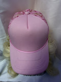 Pink & Hot Pink Bows Mesh Snapback Trucker Hat