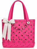 Pink Bling Monogram Bogg Bag (Medium)
