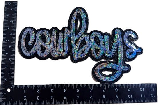 Dem Boyz Glam Sequin Iron-on Patch