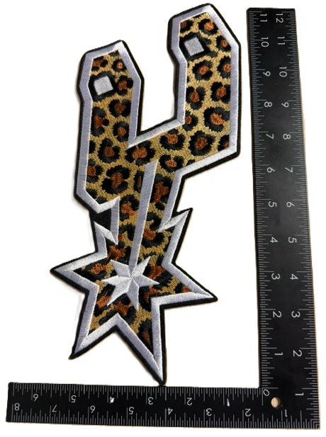 Spur Leopard Fabric Iron-on Patch
